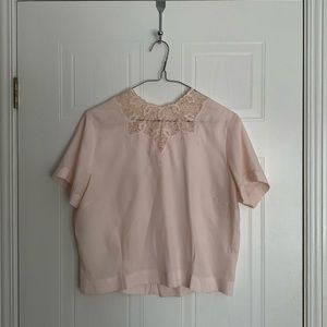 Pink Vintage 1940s Blouse